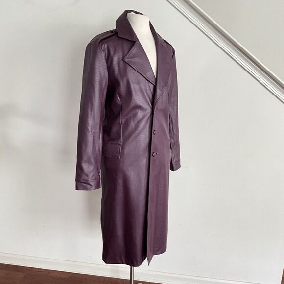 Joker Suicide Squad Purple Jacket Trench Coat Men Cosplay Hot Topic Jared Leto L - Picture 10 of 10